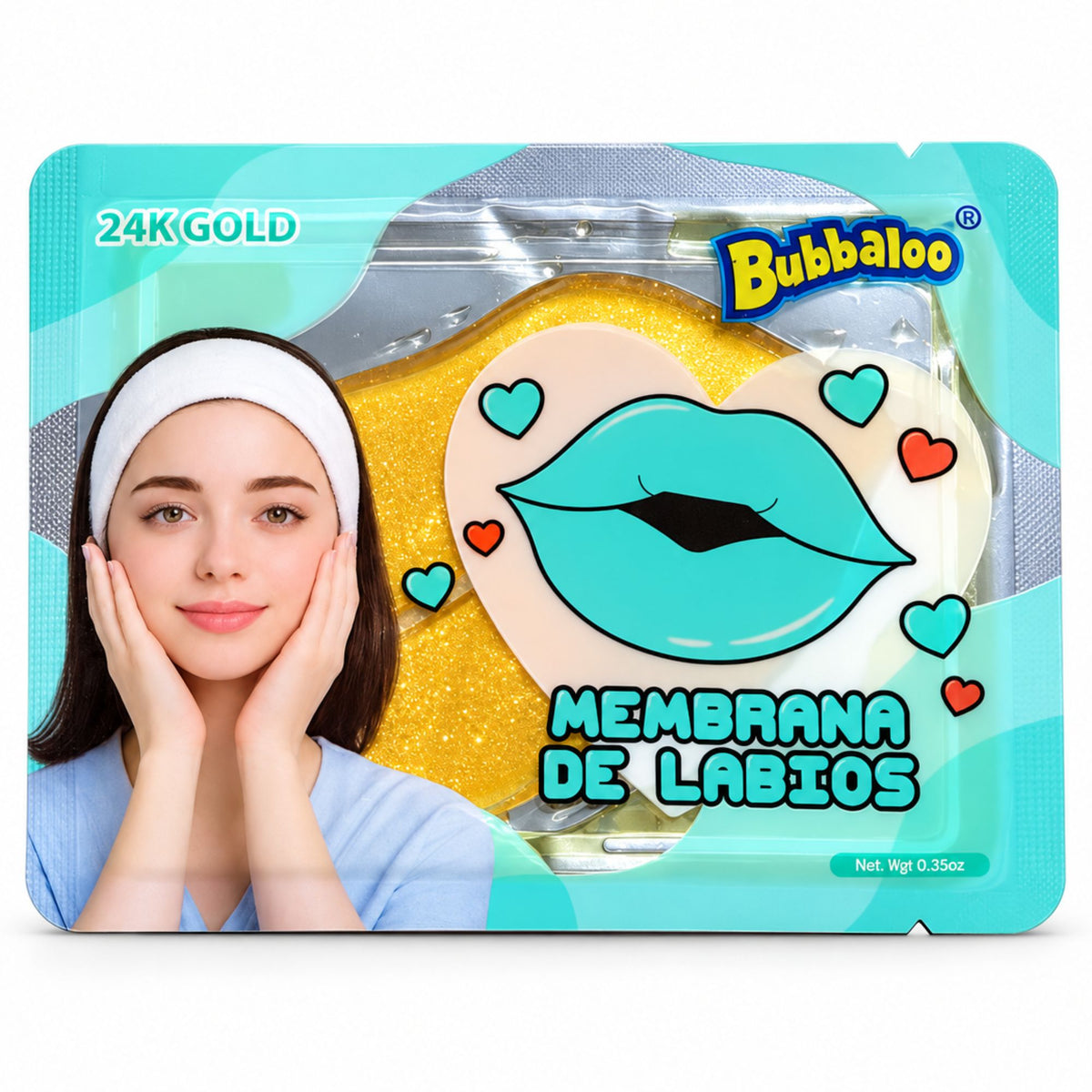Membrana de Labios Bubbaluu - 24K Gold