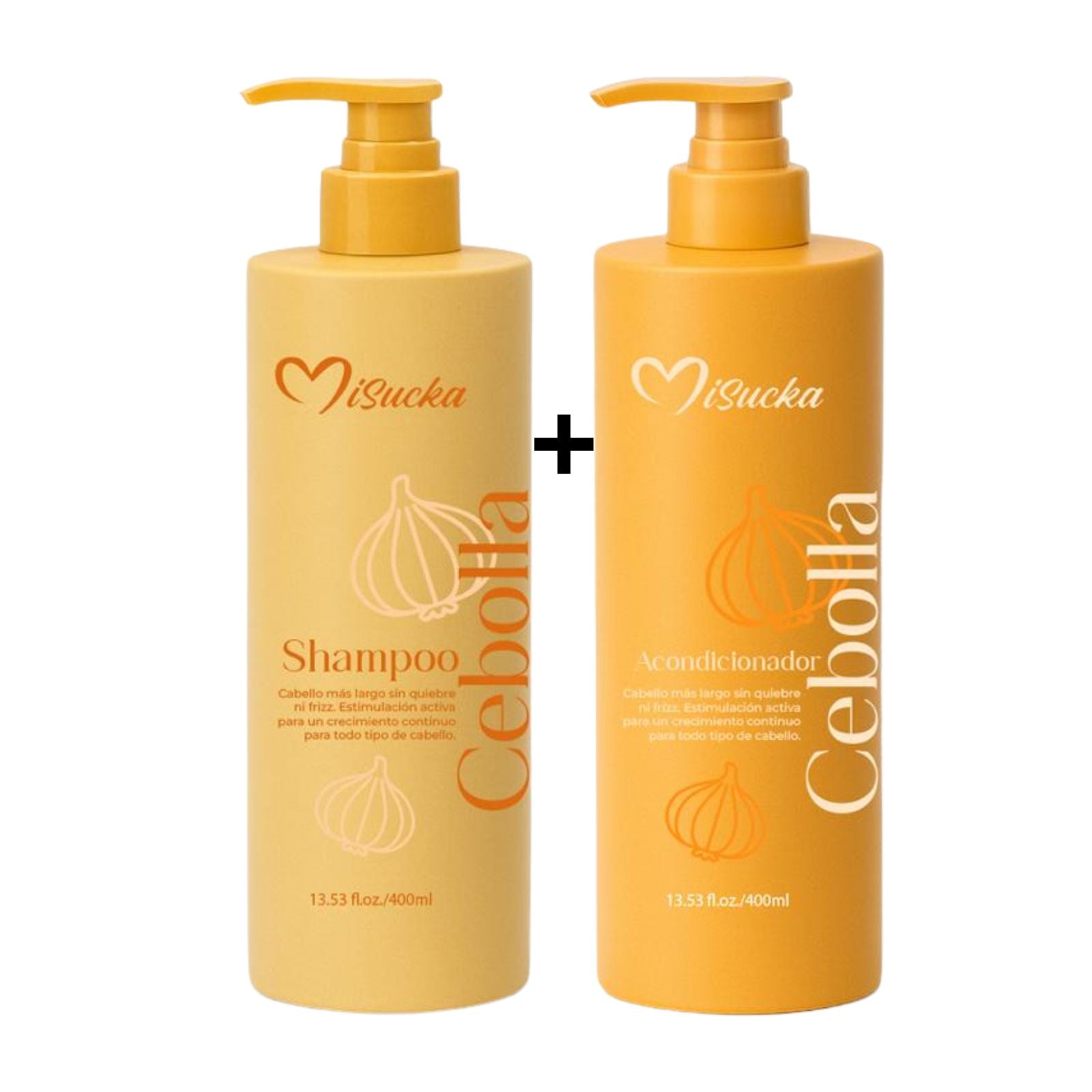 Pack de Shampo y Acondicionador Cebolla 400 Ml Misucka