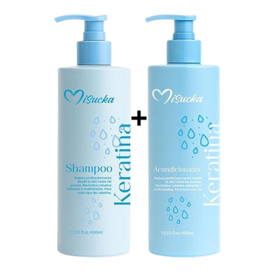 Pack de Shampo y Acondicionador Keratina  400 Ml Misucka