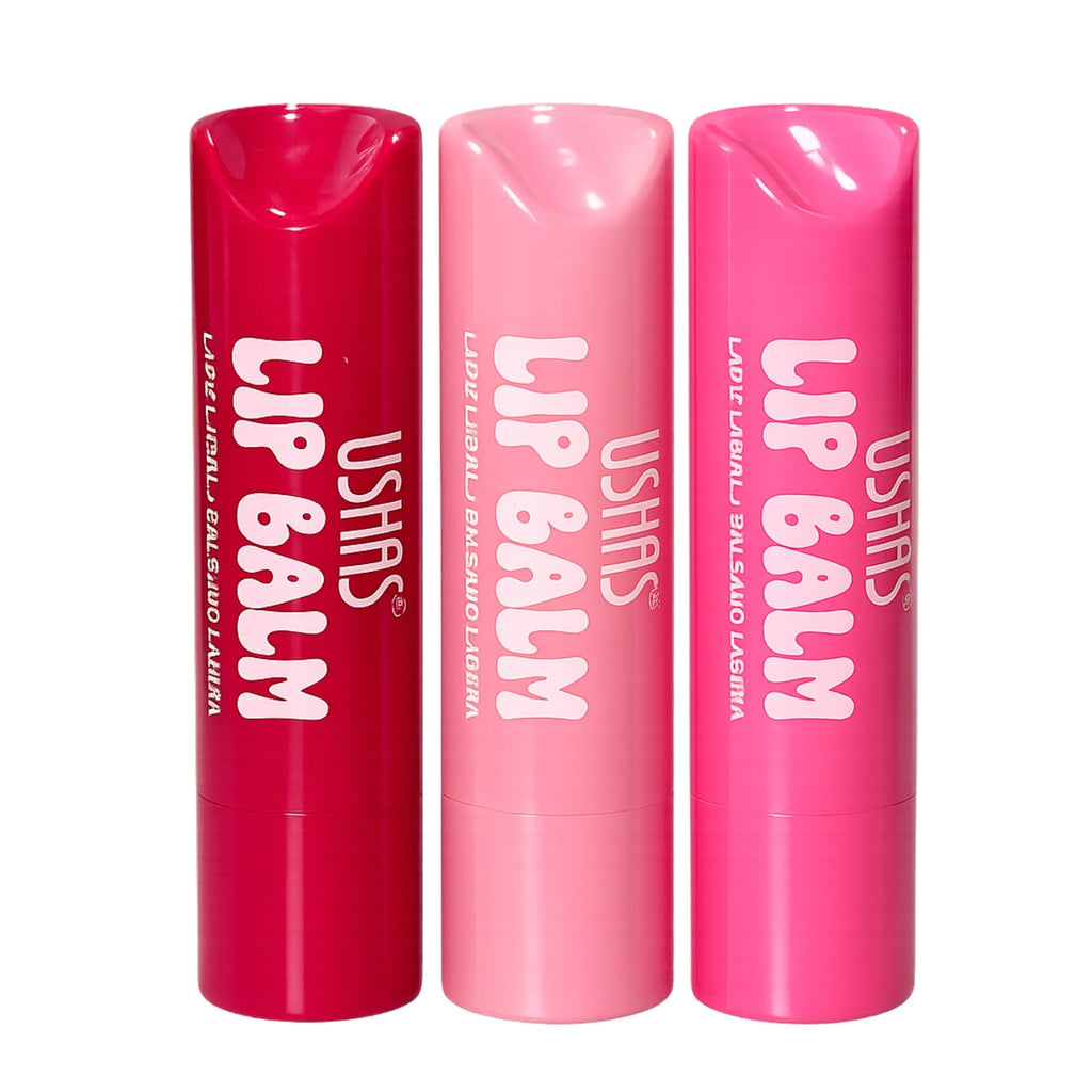 Pack de 3 Bálsamos Labiales Ushas Lip Balm Hidratantes - 1517