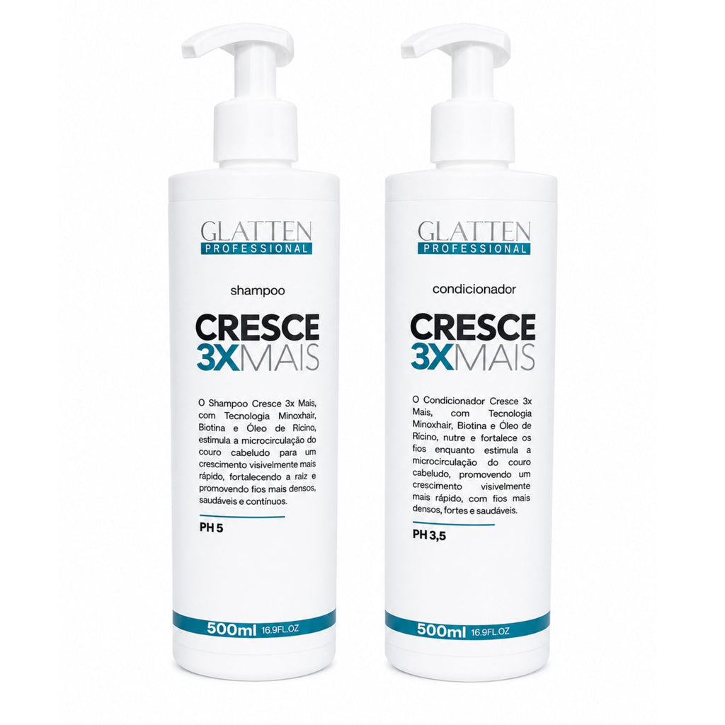 Pack Capilar Glatten Professional - Crecimiento 3X - 500 ML