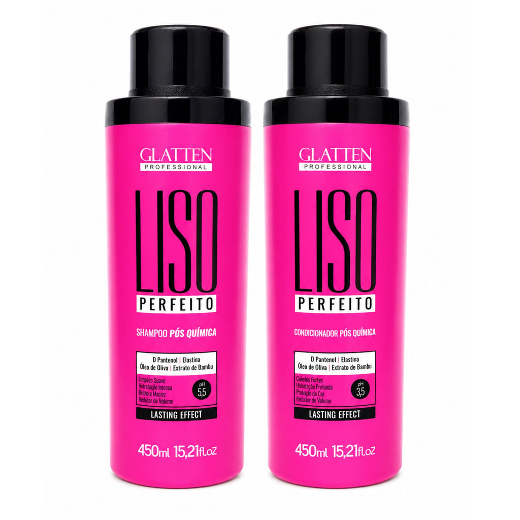 Pack Capilar Glatten Professional - Liso Perfecto Post Química 450 ML