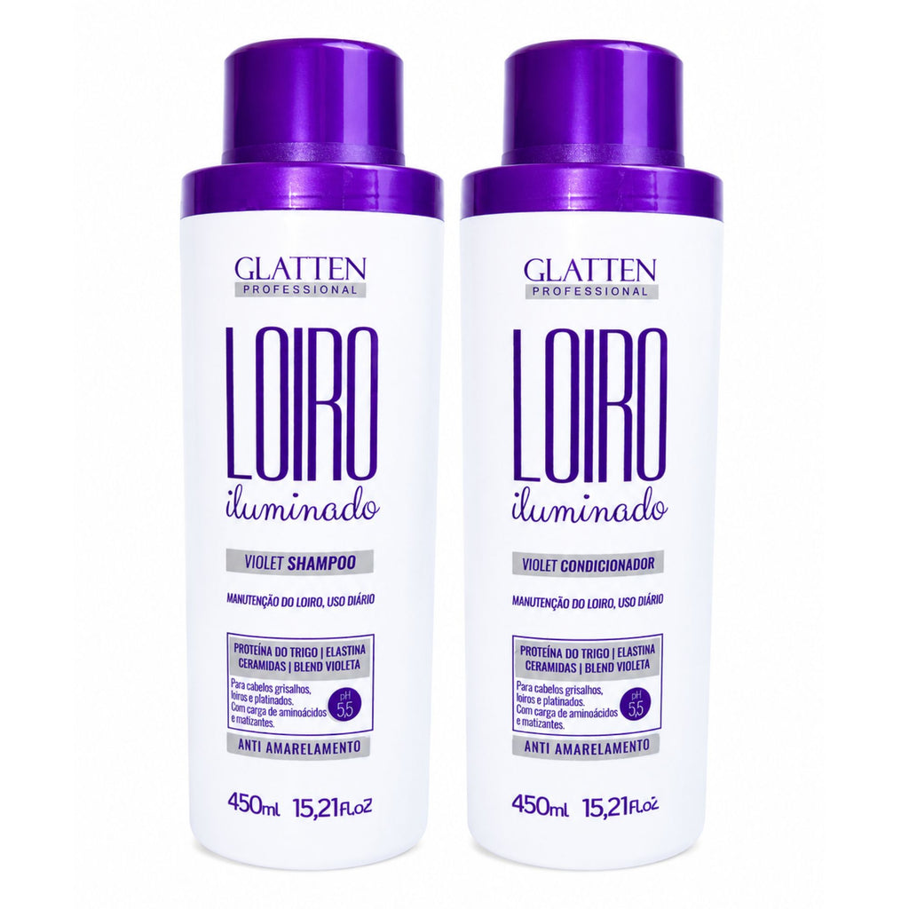 Pack Matizador Glatten Professional - Rubio Iluminado 450 ML