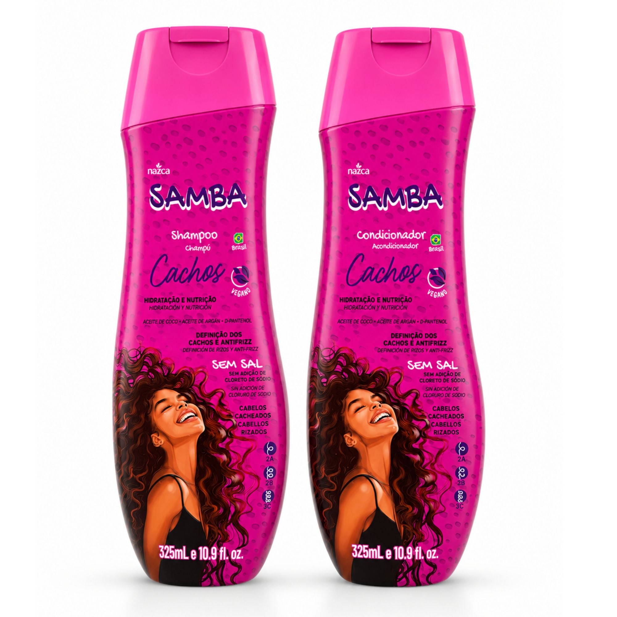 Pack Shampoo y Acondicionador Samba Cachos 325 ML