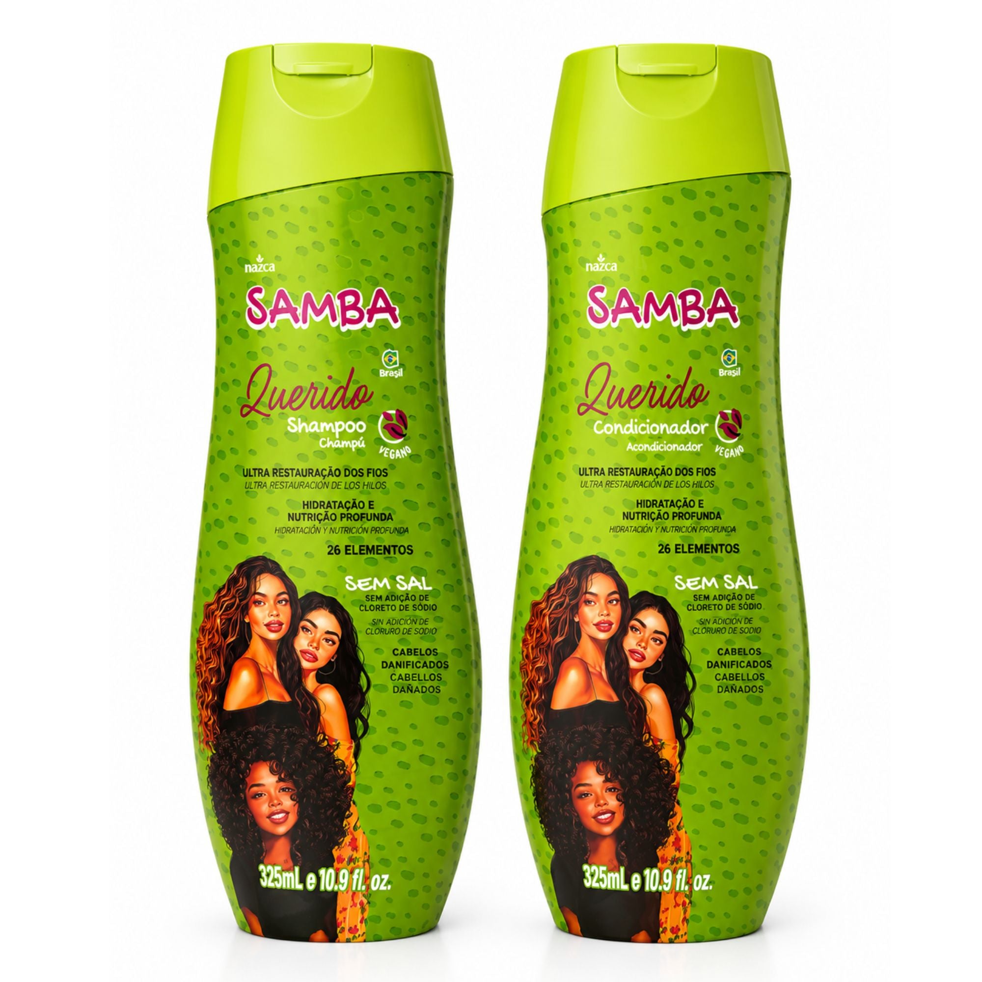 Pack Shampoo y Acondicionador Samba Querido 325 ML