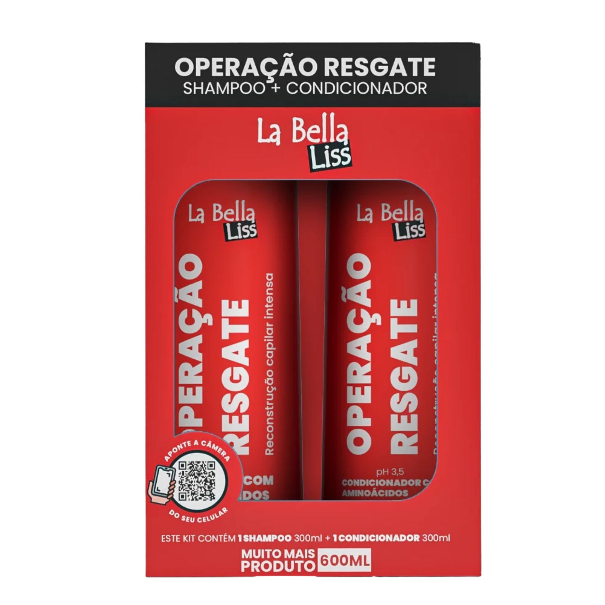 Pack de Shampoo y Acondicionador La Bella Liss - Operación Rescate 600 ML