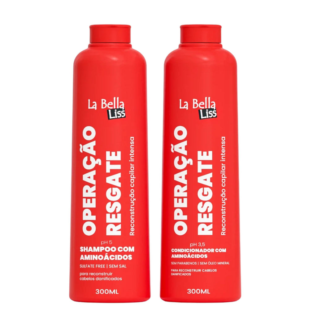 Pack de Shampoo y Acondicionador La Bella Liss - Operación Rescate 600 ML