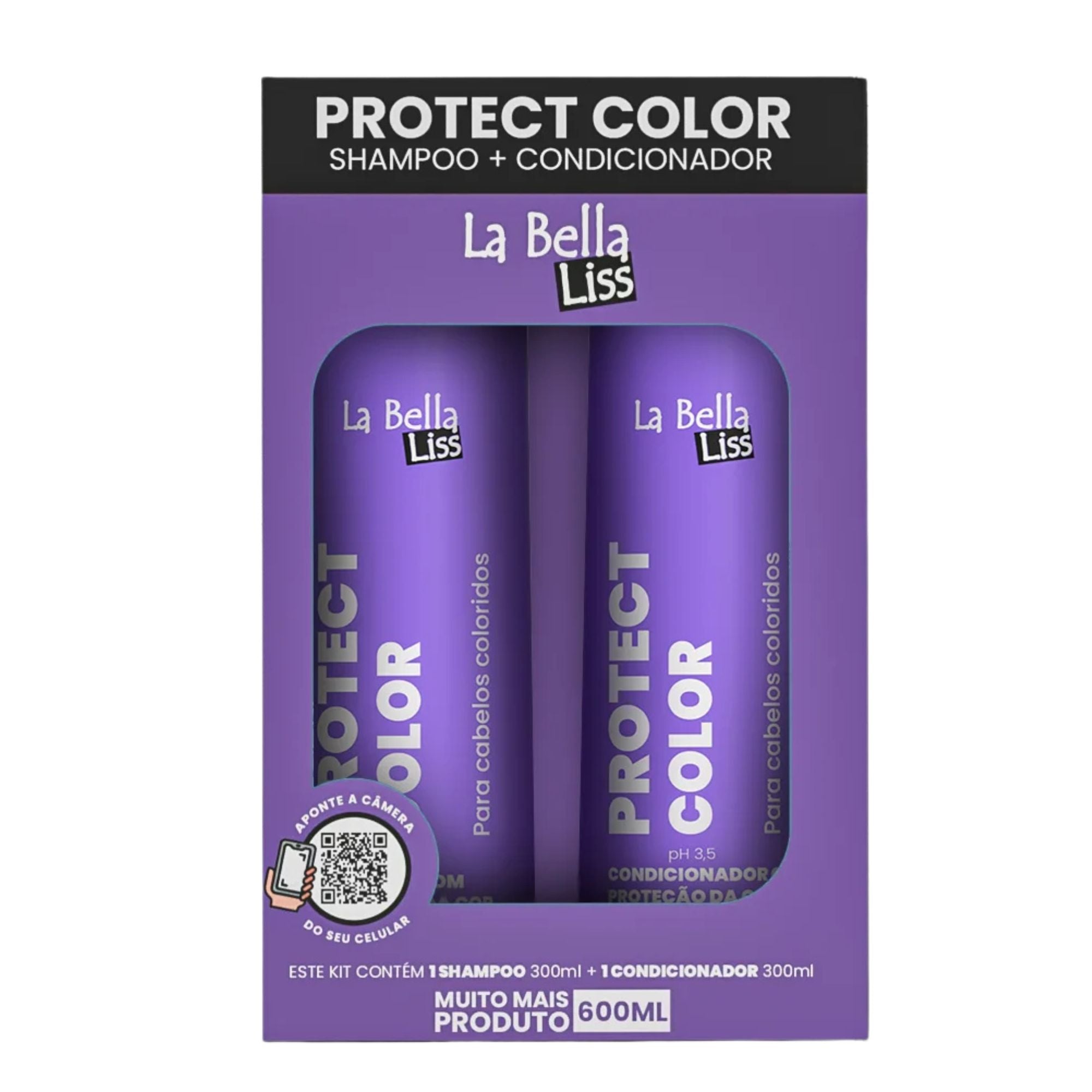 Pack de Shampoo y Acondicionador La Bella Liss - Protección del Color 600 ML