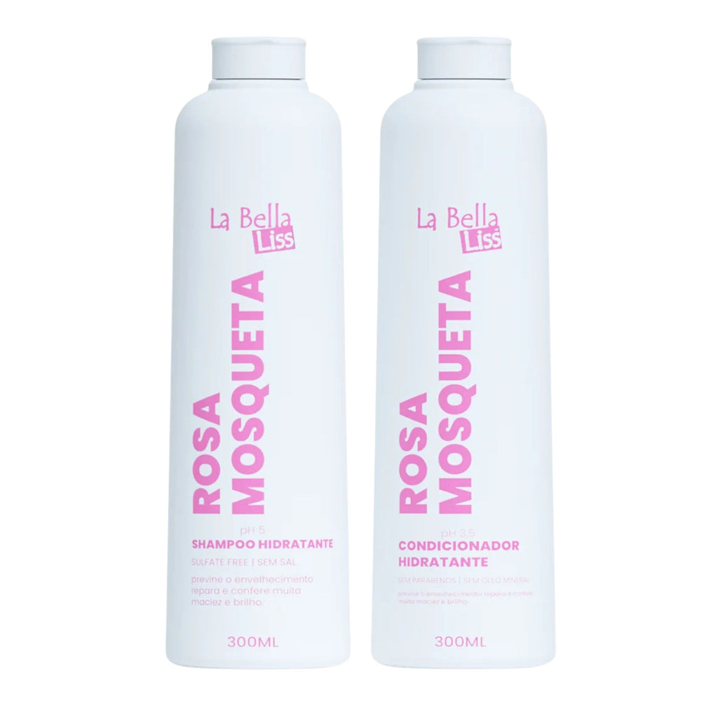 Pack de Shampoo y Acondicionador La Bella Liss - Rosa Mosqueta 600 ML