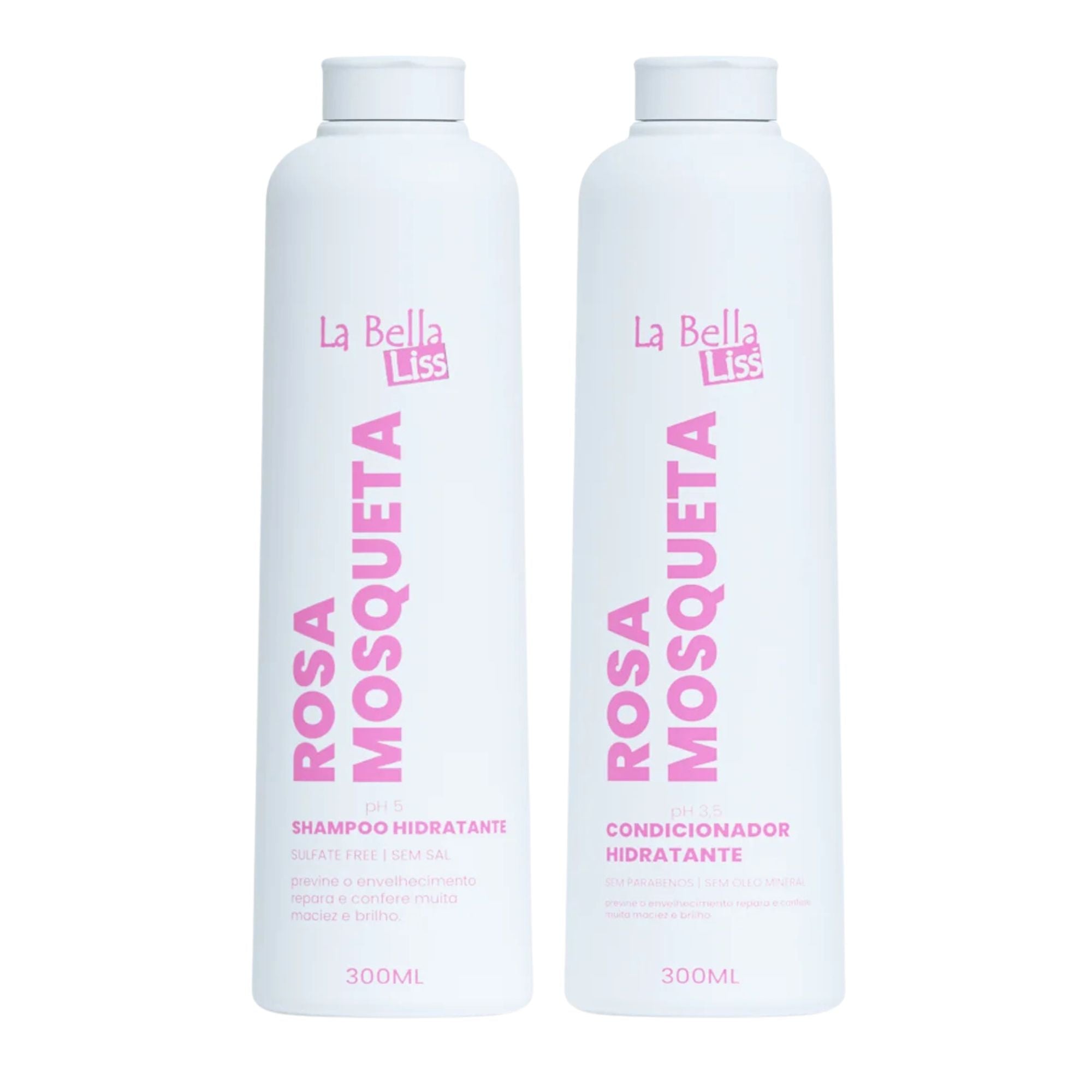 Pack de Shampoo y Acondicionador La Bella Liss - Rosa Mosqueta 600 ML