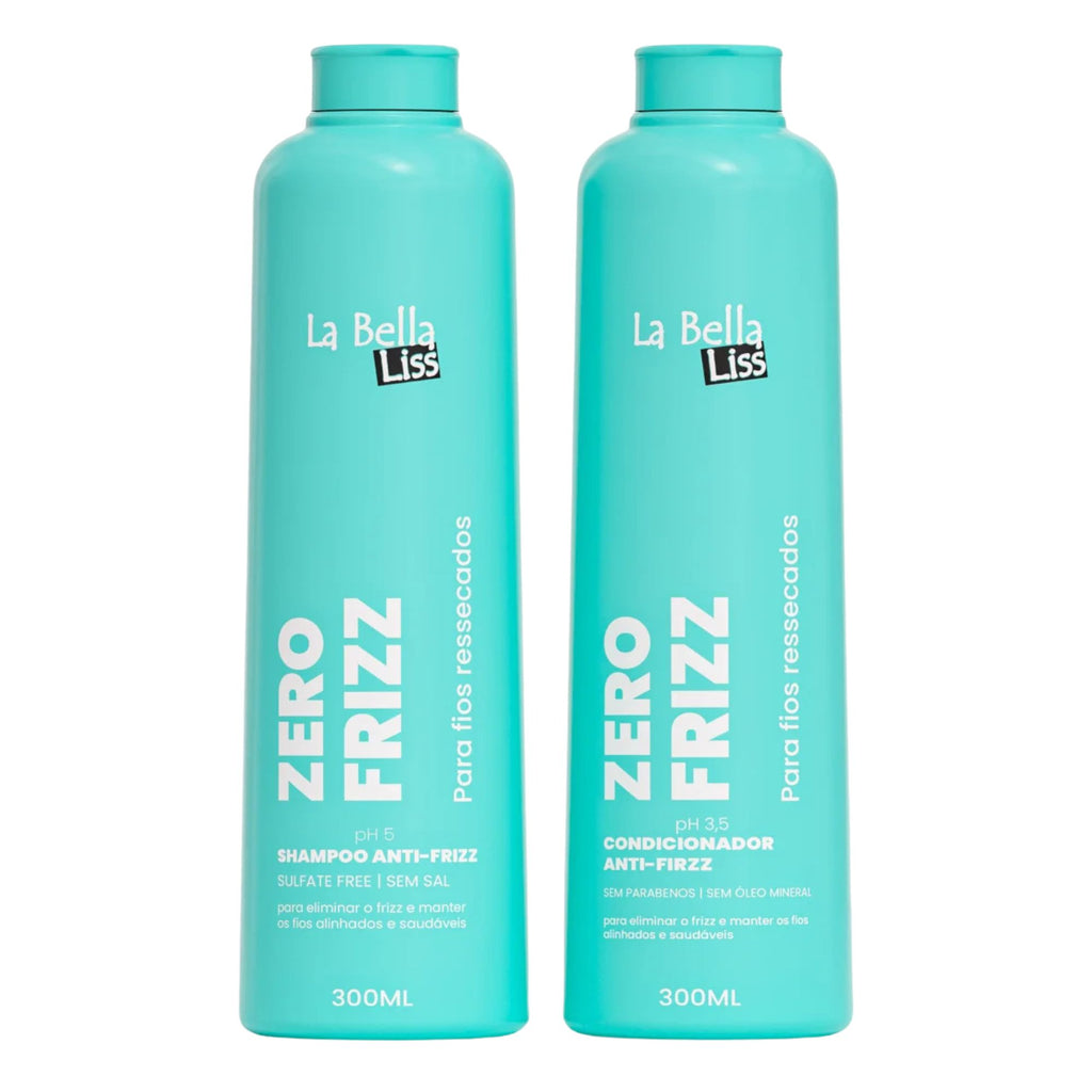 Pack de Shampoo y Acondionador La Bella Liss - Zero Frizz 600 ML