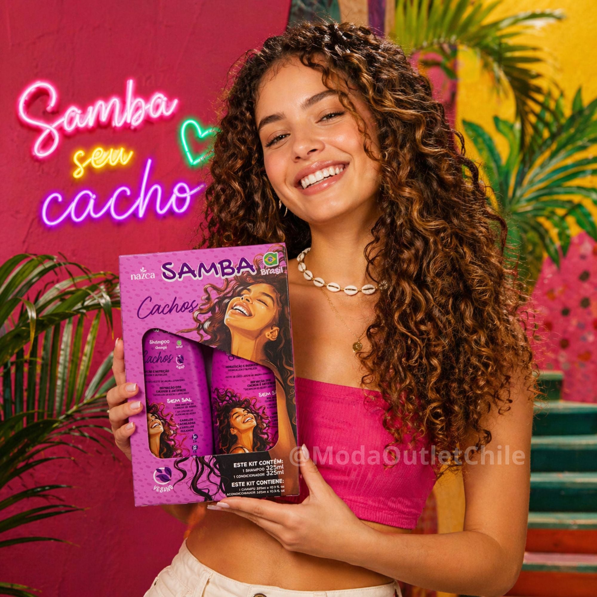 Pack de Shampoo y Acondicionador SAMBA 325 ML - CACHOS AU231