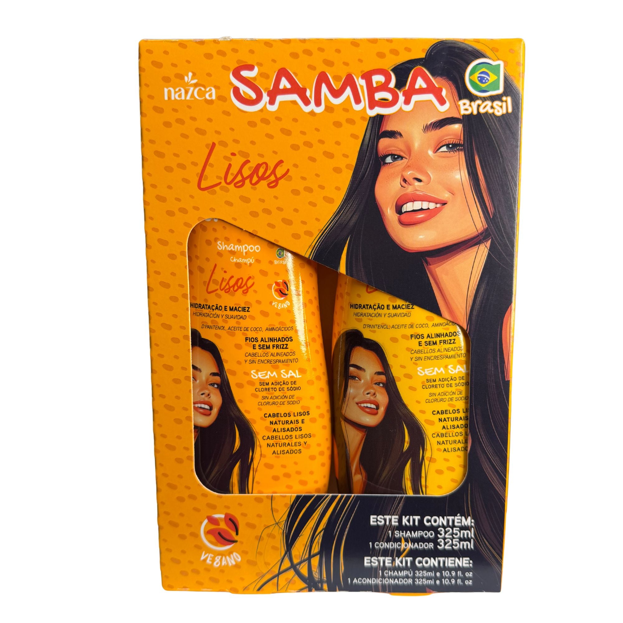 Pack de Shampoo y Acondicionador SAMBA 325 ML - LISOS AU234