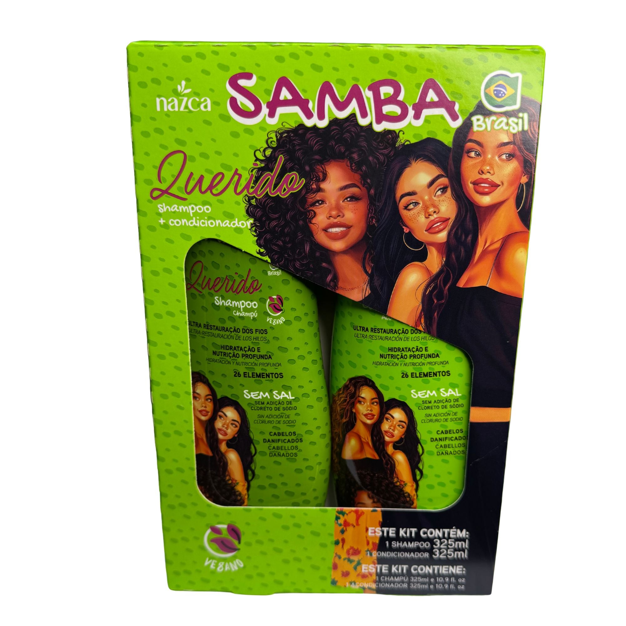 Pack de Shampoo y Acondicionador SAMBA 325 ML - QUERIDO AU232