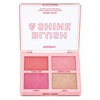 Paleta de Rubor e Iluminador Ruby Rose Blush & Shine M110 - Rose Gold