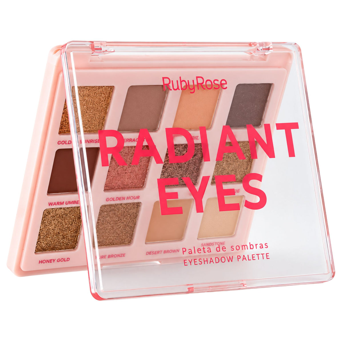 Paleta de Sombras Ruby Rose Radiant Eyes E220 - 12 Tonos