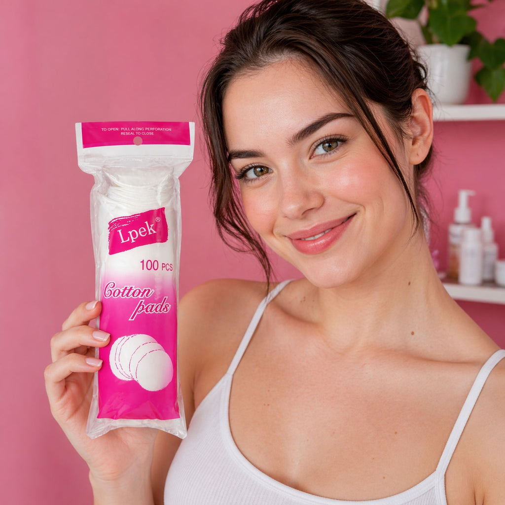 Pétalos de Algodón para Limpieza Facial 100 Unidades - AU279