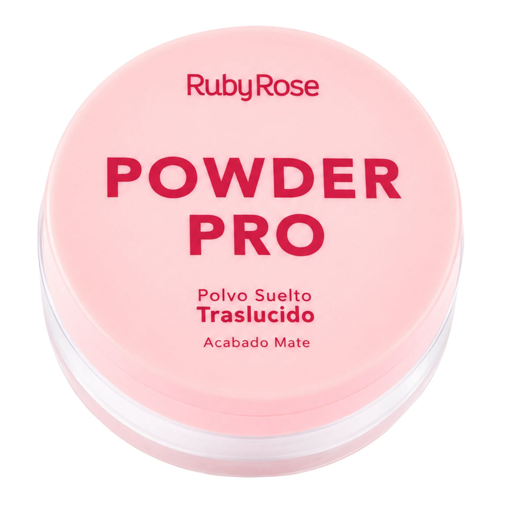 Polvo Suelto Ruby Rose Powder Pro PO01 - Traslúcido Mate