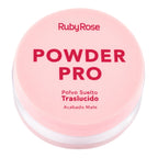 Polvo Suelto Ruby Rose Powder Pro PO01 - Traslúcido Mate