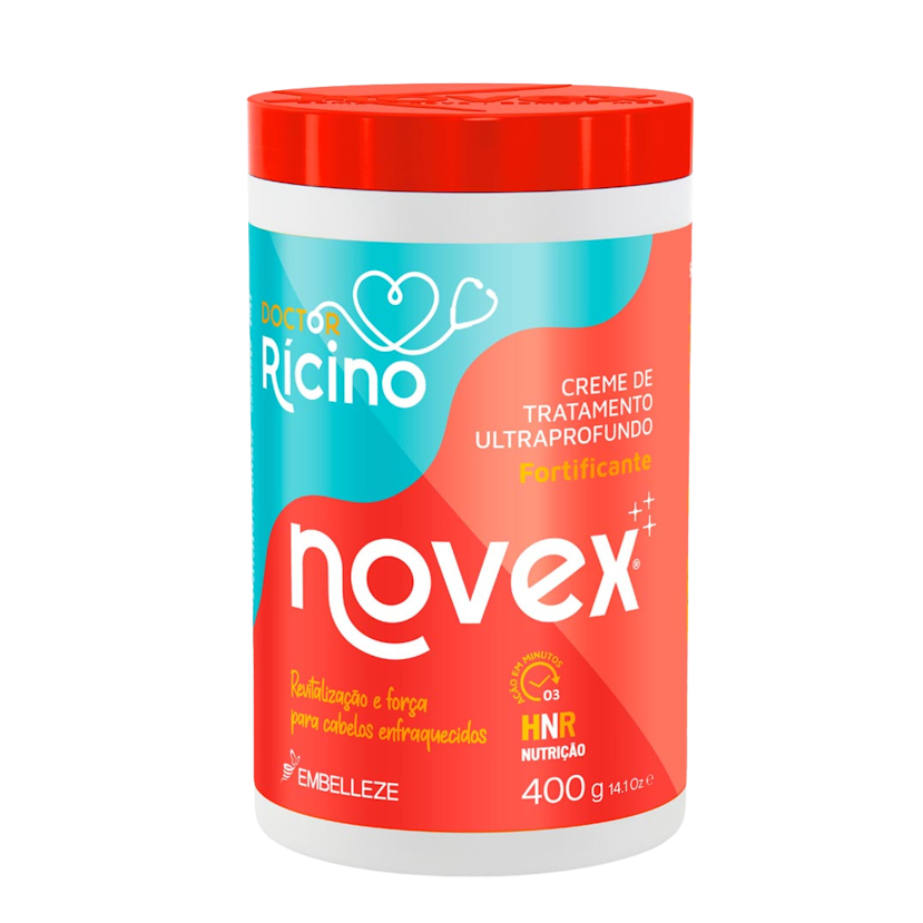 Crema de Tratamiento Ultraprofundo Fortificante NOVEX Doctor Ricino - 400G NOVEX Cosmeticos-skincare