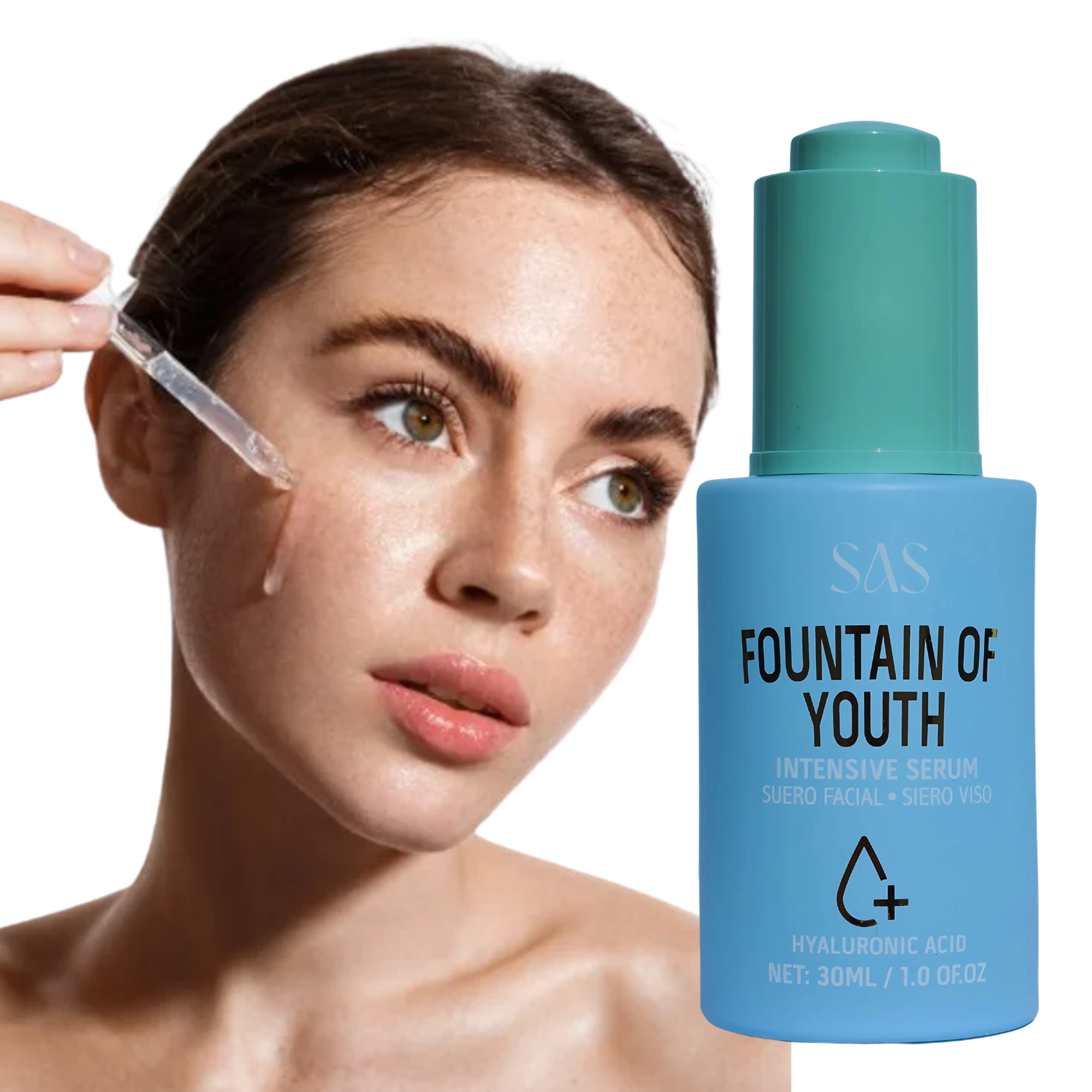 Serum Facial Hidratante SAS Cosmetics 30 ML - Acido Hialuronico SAS COSMETICS Cosmeticos-skincare