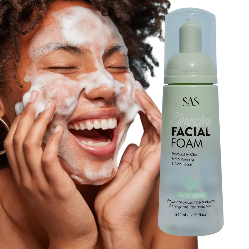 Espuma Limpiadora Facial SAS Cosmetics Cleansing - Aleo Vera SAS COSMETICS Cosmeticos-skincare