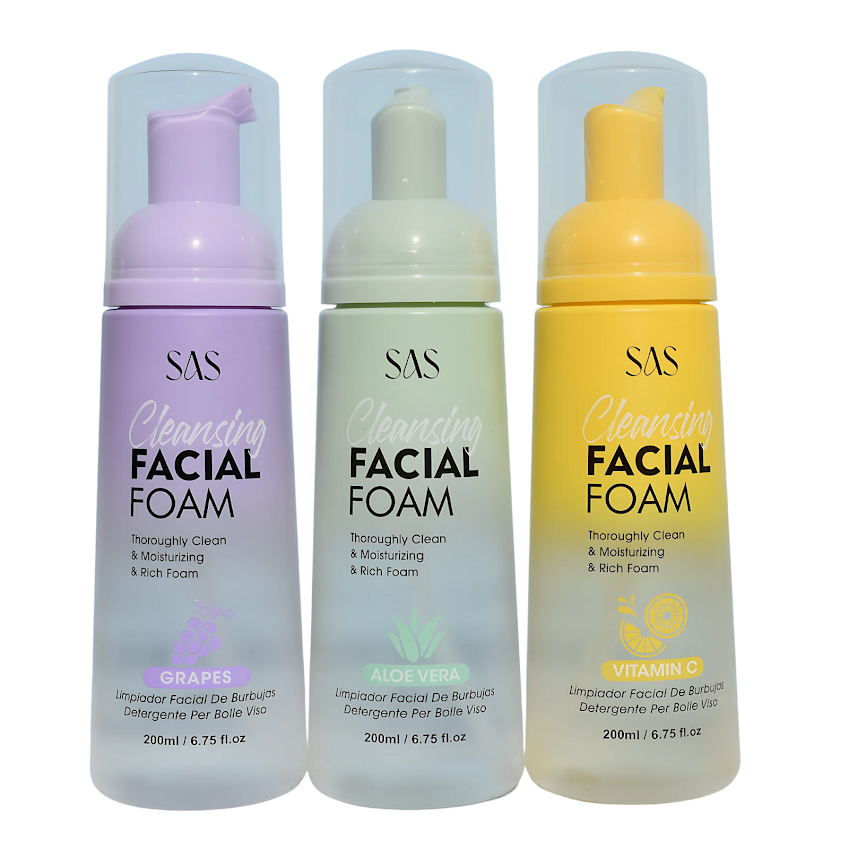 Espuma Limpiadora Facial SAS Cosmetics Cleansing - Aleo Vera SAS COSMETICS Cosmeticos-skincare