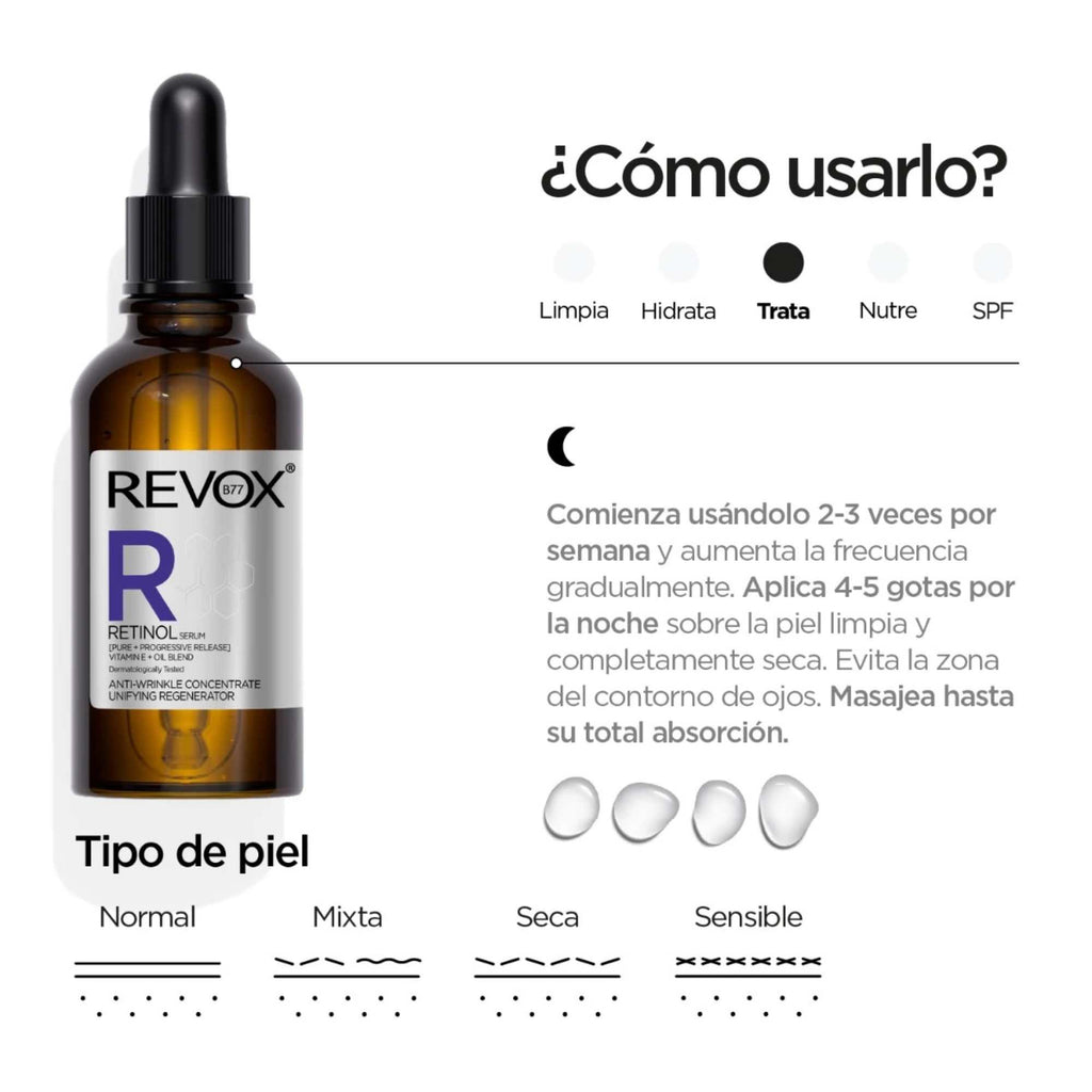 Serum Facial con Retinol Revox - 30ml