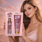 Duo Pack Golden Hour Glow Body Mist Shimmer Mas Locion Corporal - ROMA REBON