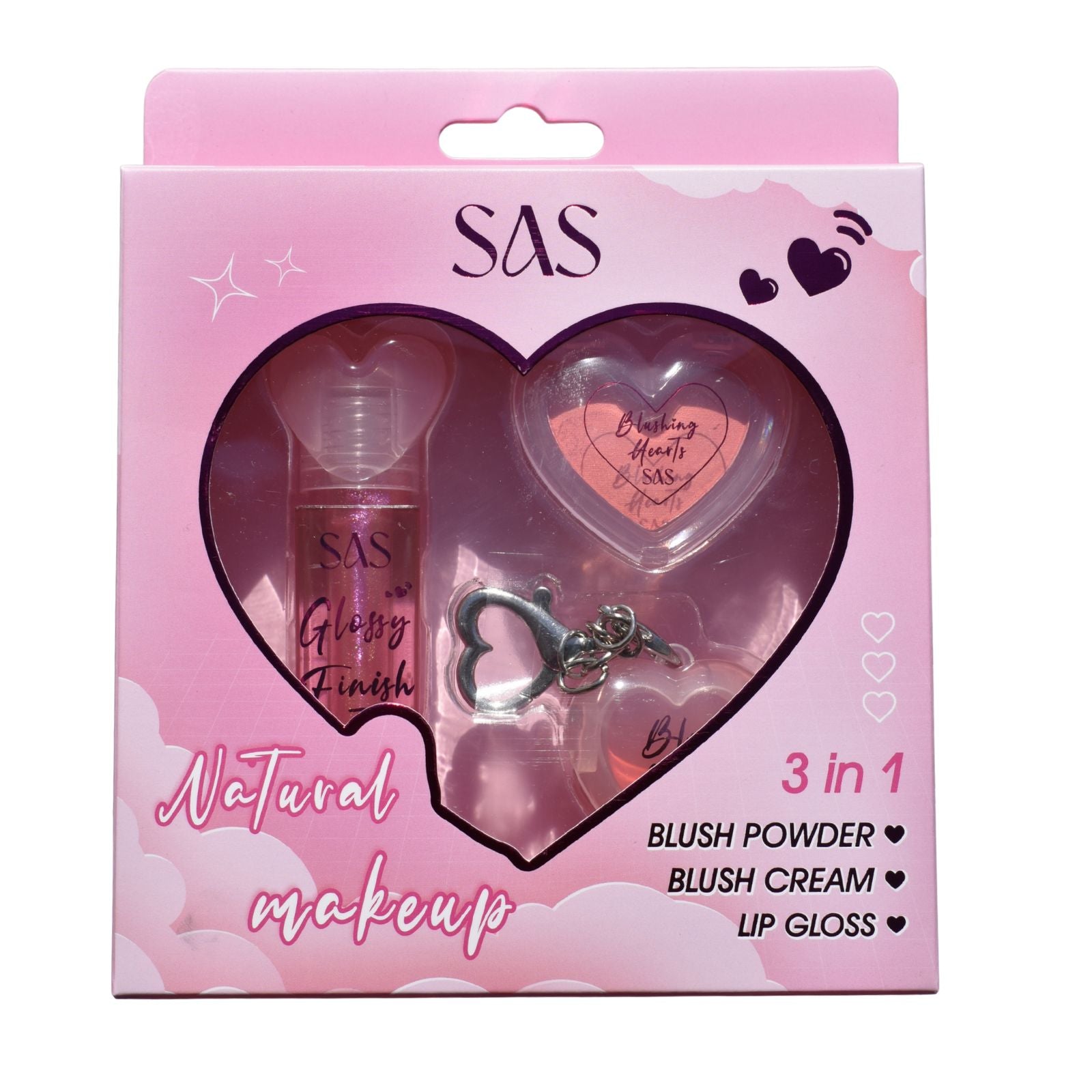 Set Natural Makeup 3 en 1 SAS Cosmetics - SET001A
