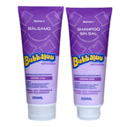 Pack Shampoo y Acondicionador Bubbaluu Anticaída Reconstrucción Daños Extremos – Aroma Uva – 350 ml