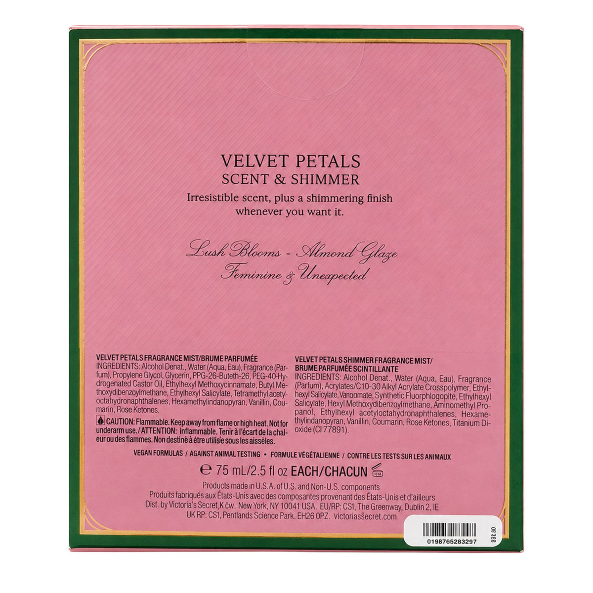 Set Victoria's Secret Body Mist + Shimmer - Velvet Petals