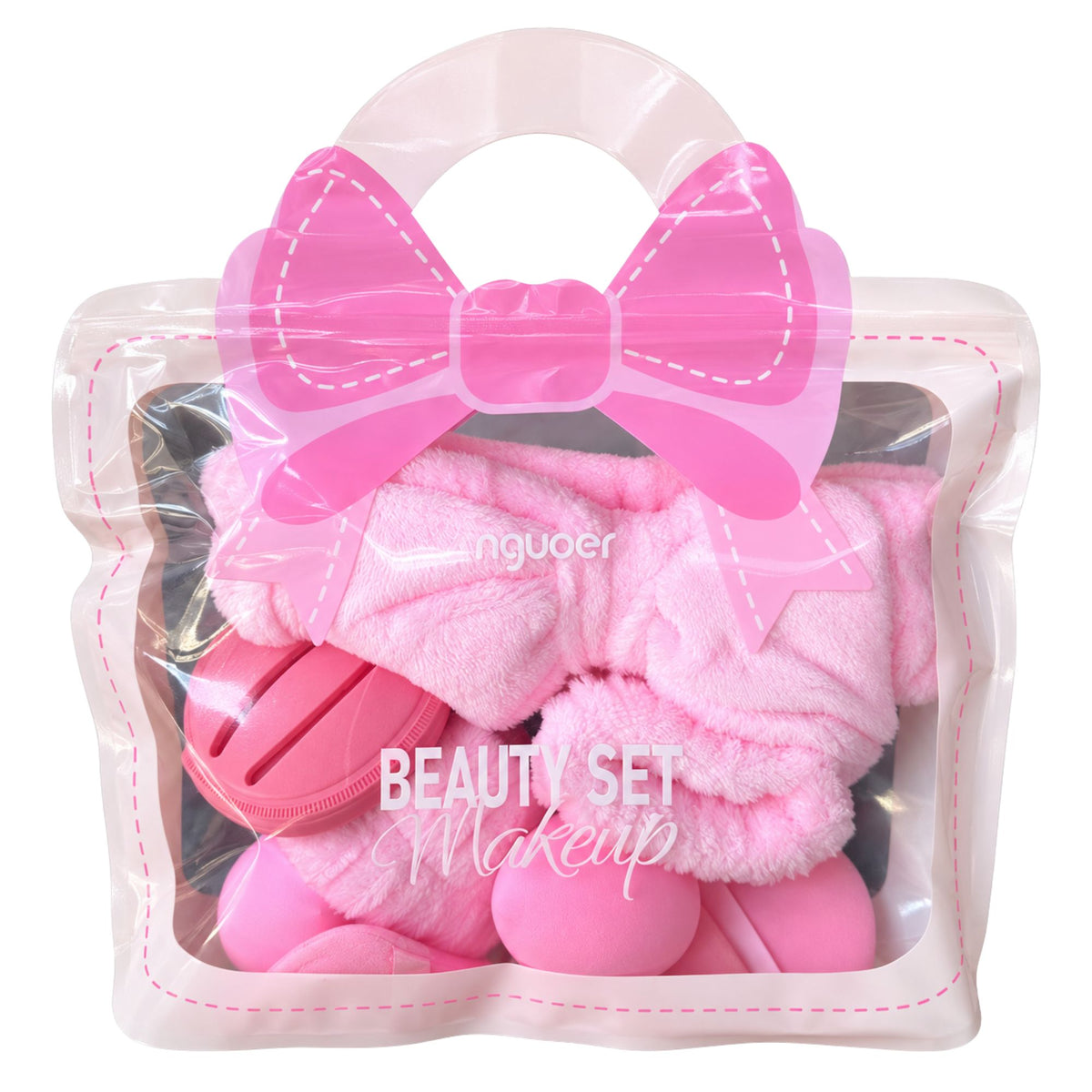 Set de Accesorios de Maquillaje Anguoer Beauty Set - 9 Piezas Colores Surtidos
