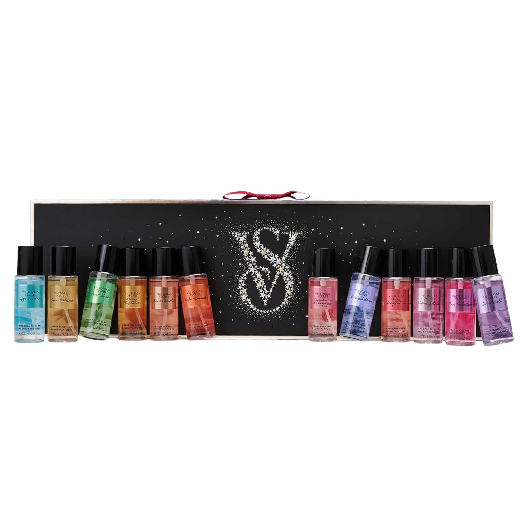 Set de Lujo Victorias Secret 12 Unidades de 75 ML - CAJA NEGRA