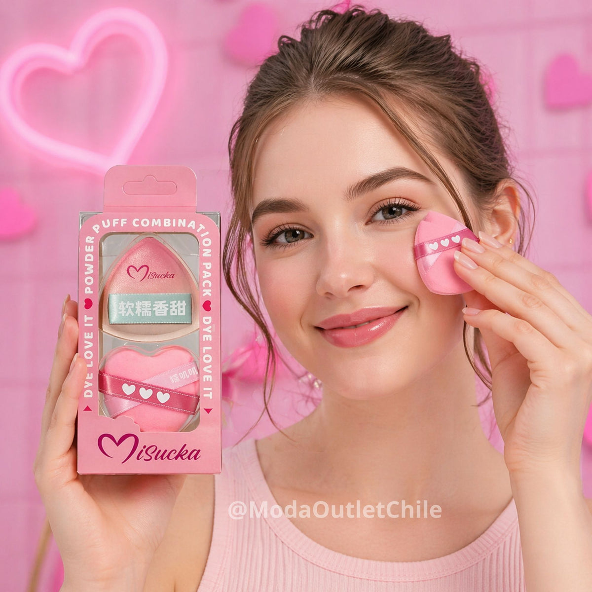 Set de Maquillaje Misucka Esponja + Borla - AU271 - 4245