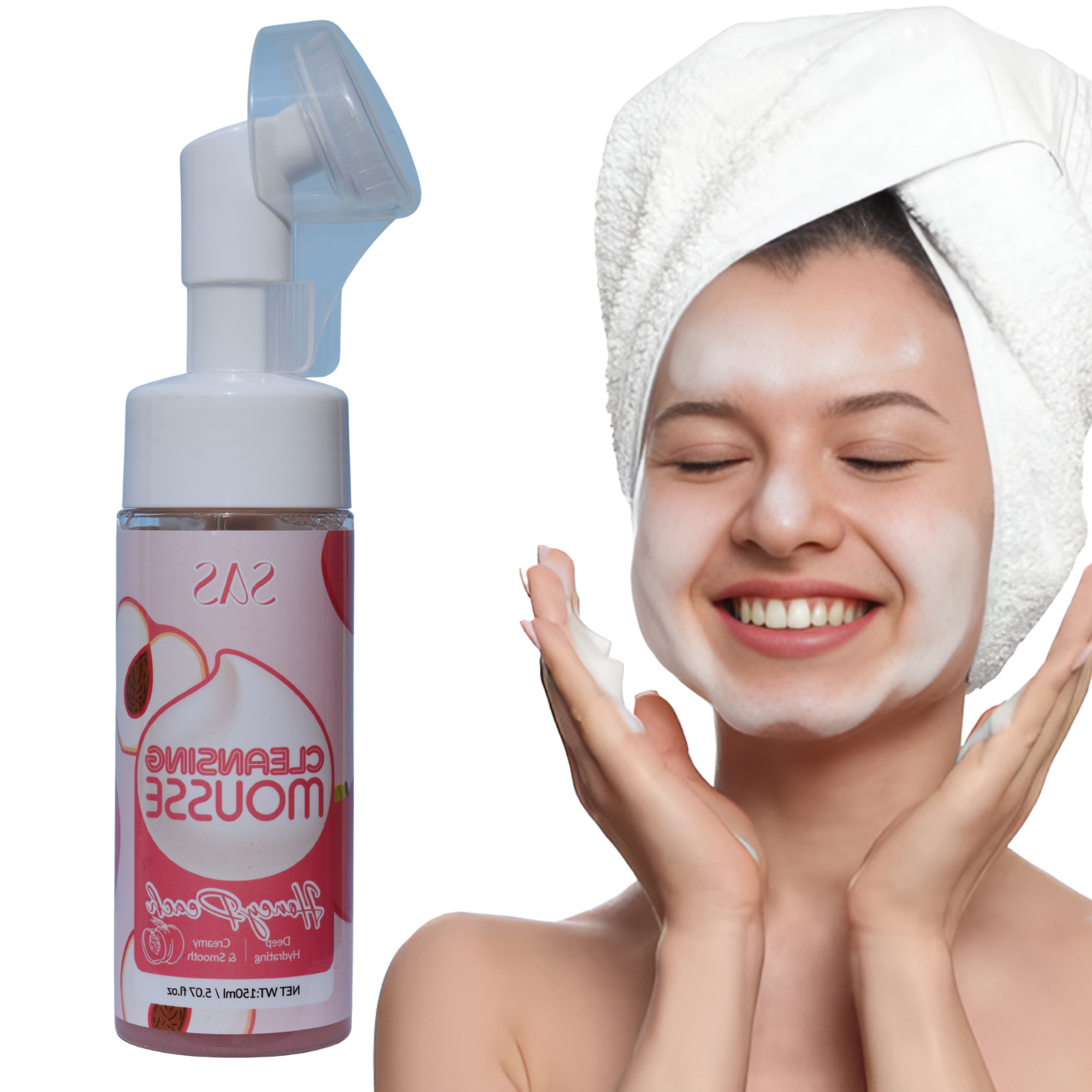 Espuma Limpiadora Facial SAS Cosmetics 150 ML - Honey Peach SAS COSMETICS Cosmeticos-skincare
