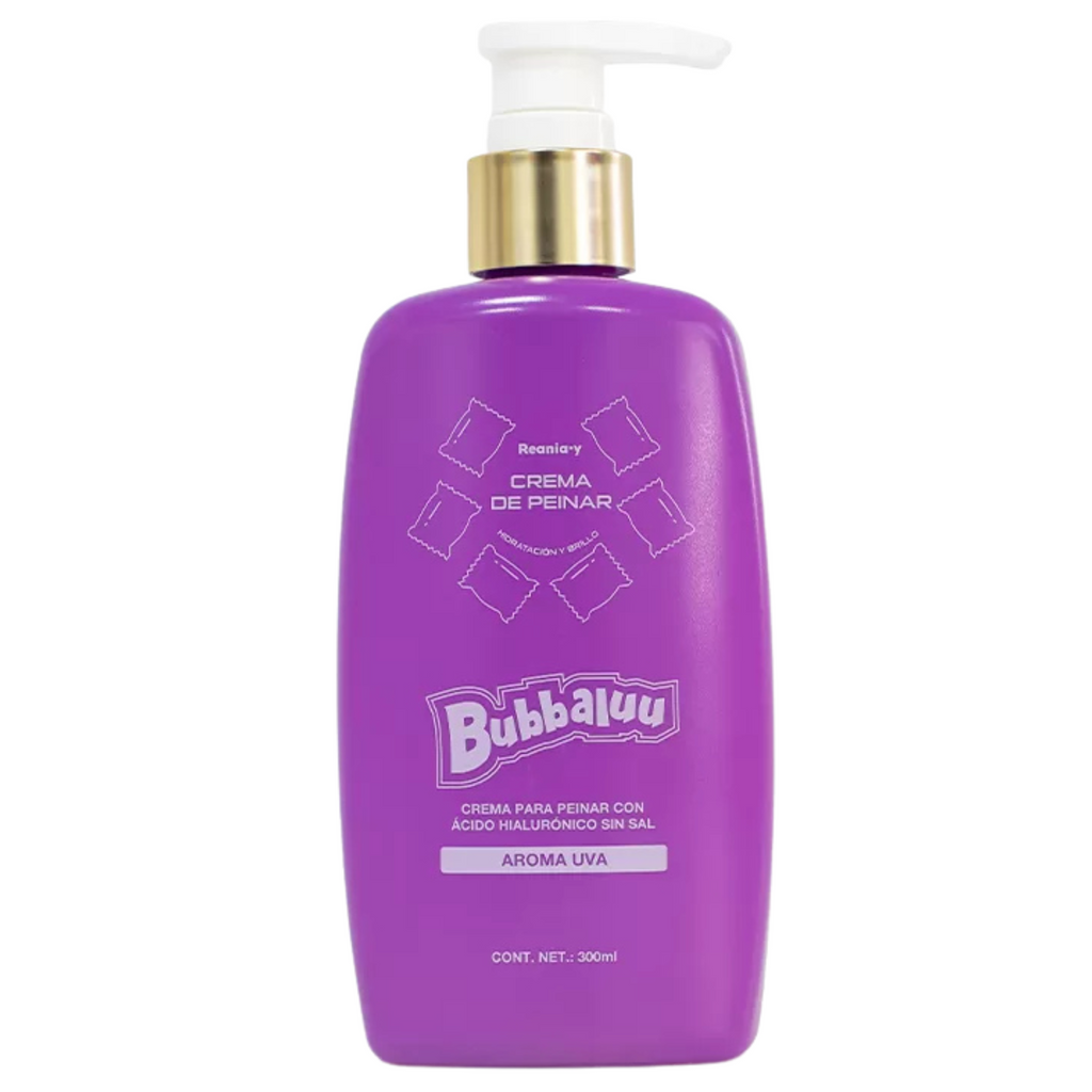 Crema Para Peinar Cabellos Rizados Bubbaluu 300 ml - Aroma Uva BUBBALUU Cosmeticos-skincare