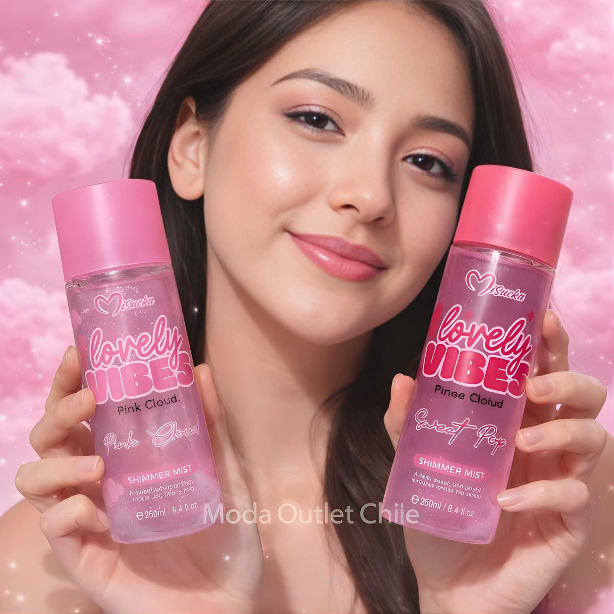 Body Mist Misucka Lovely Vibes Con Shimmer / Brillo  250 Ml  - SWEET POP