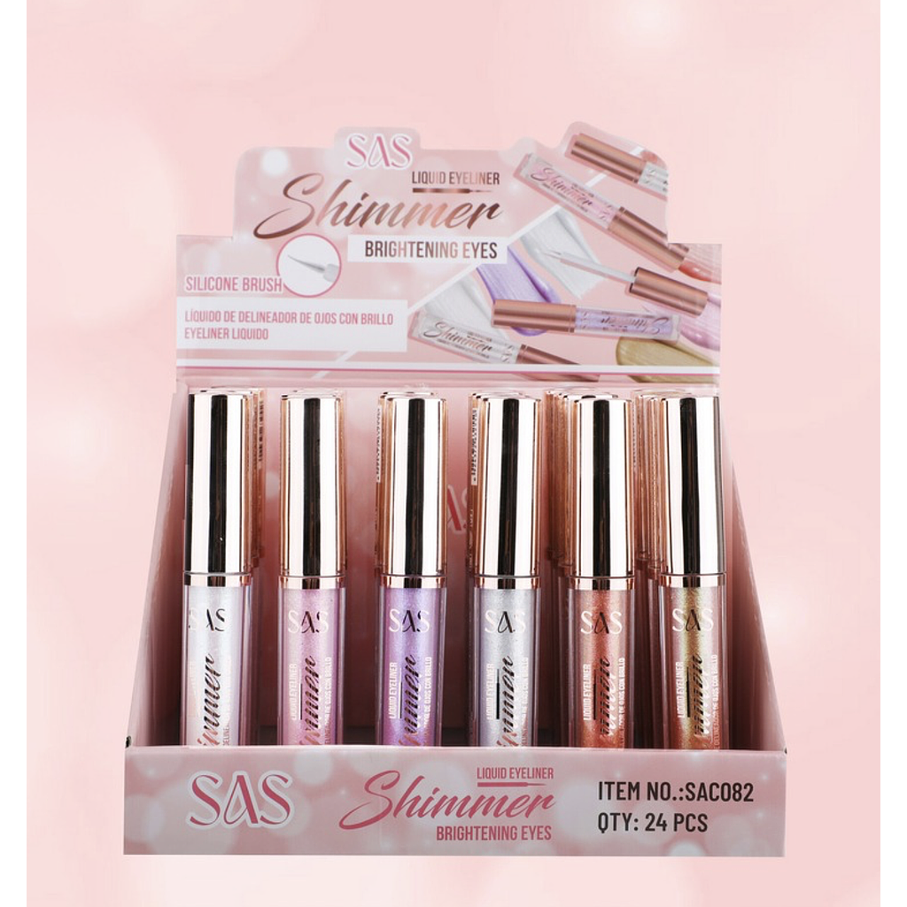 Pack de 6 Delineador con Shimmer Liquidos SAS Cosmetics - 6 Piezas SAS COSMETICS Cosmeticos-skincare