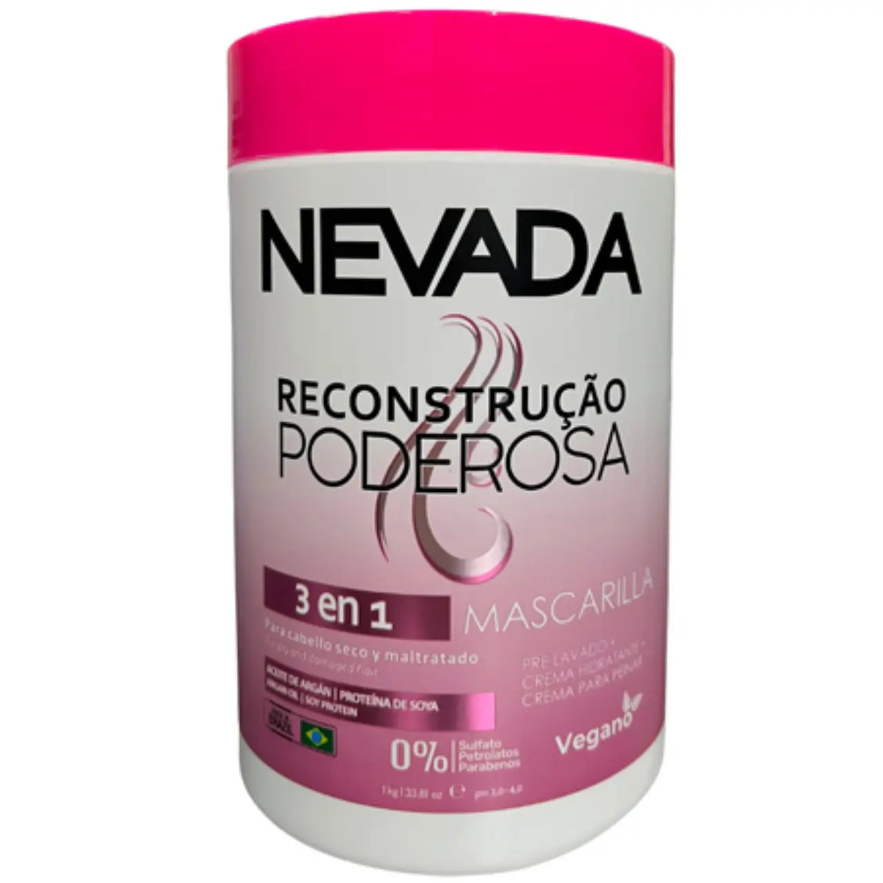 Mascarilla Capilar 3 en 1 NEVADA Reconstruccion Poderosa - 1 KG