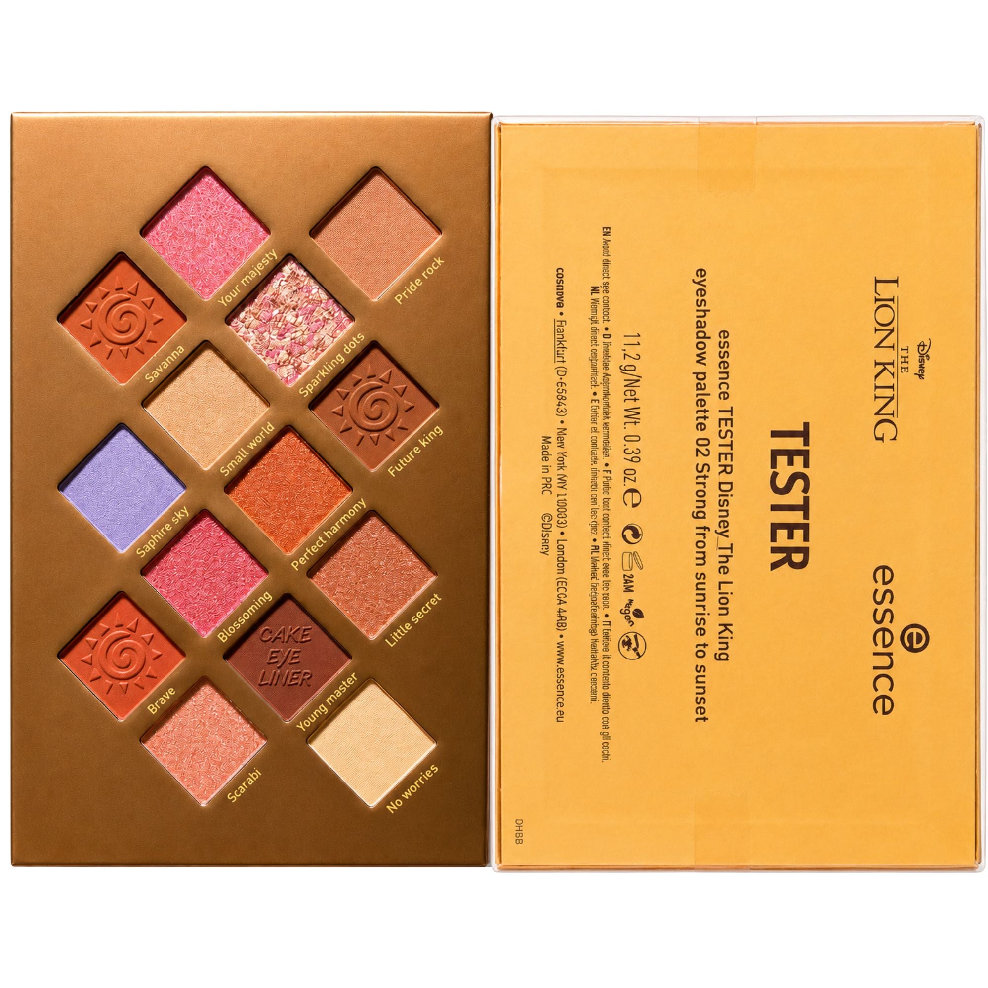 Paleta de Sombras de Ojos Rey Leon Formato TESTER - 02 Strong From Sunrise to Sunset