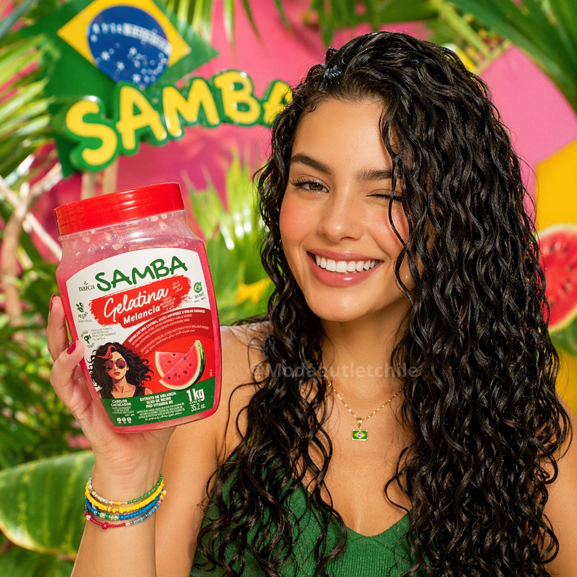 Gelatina Capilar Samba 1 Kilo - Melancia