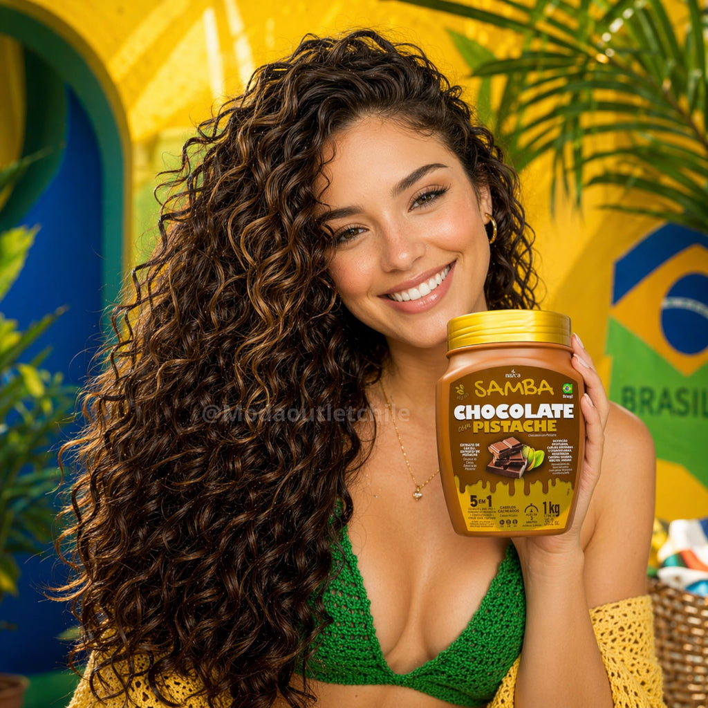 Mascarilla Capilar 5 en 1 Samba 1 Kilo - Chocolate Pistacho