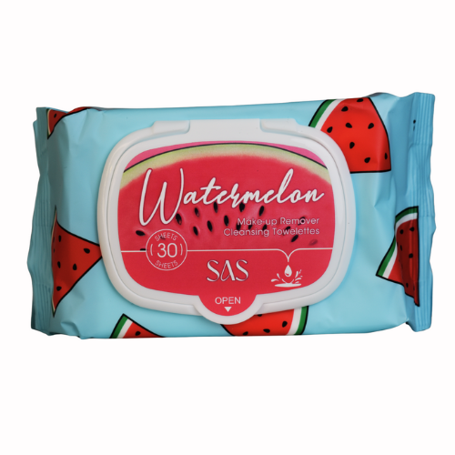Toallitas Desmaquillantes SAS Cosmetics - Watermelon 30 Toallas SAS COSMETICS Cosmeticos-skincare