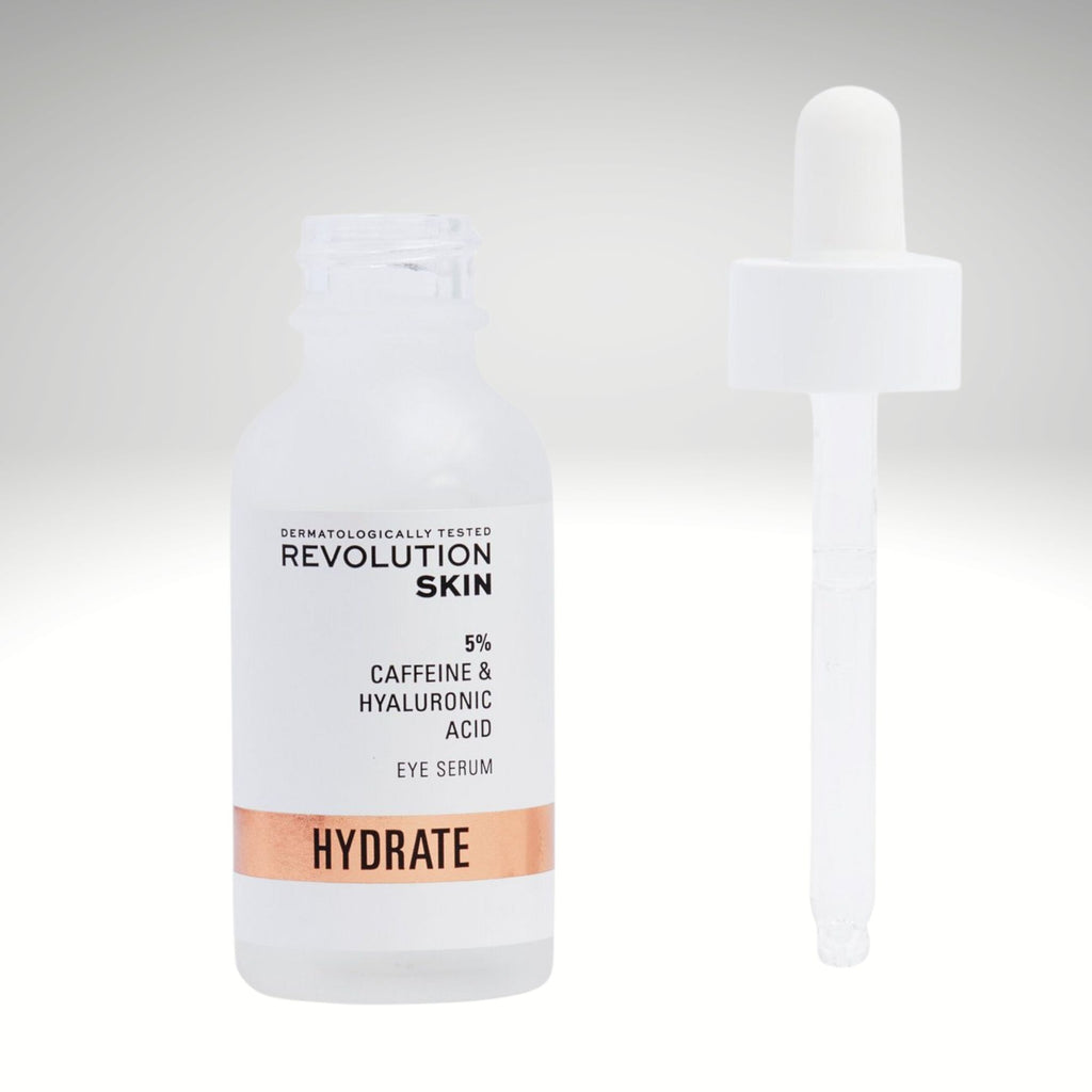 Serúm de Ojos Revolution Skin 5% Caffeina & Acido Hyaluronico 30 ML