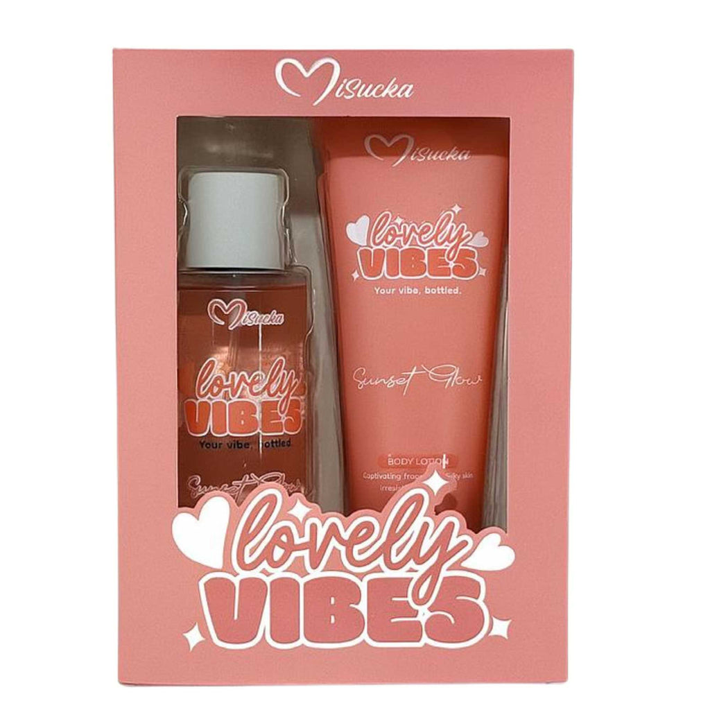 Pack Duo Fragancia + Crema Corporal Lovely Vibes Sunset Glow - Misucka