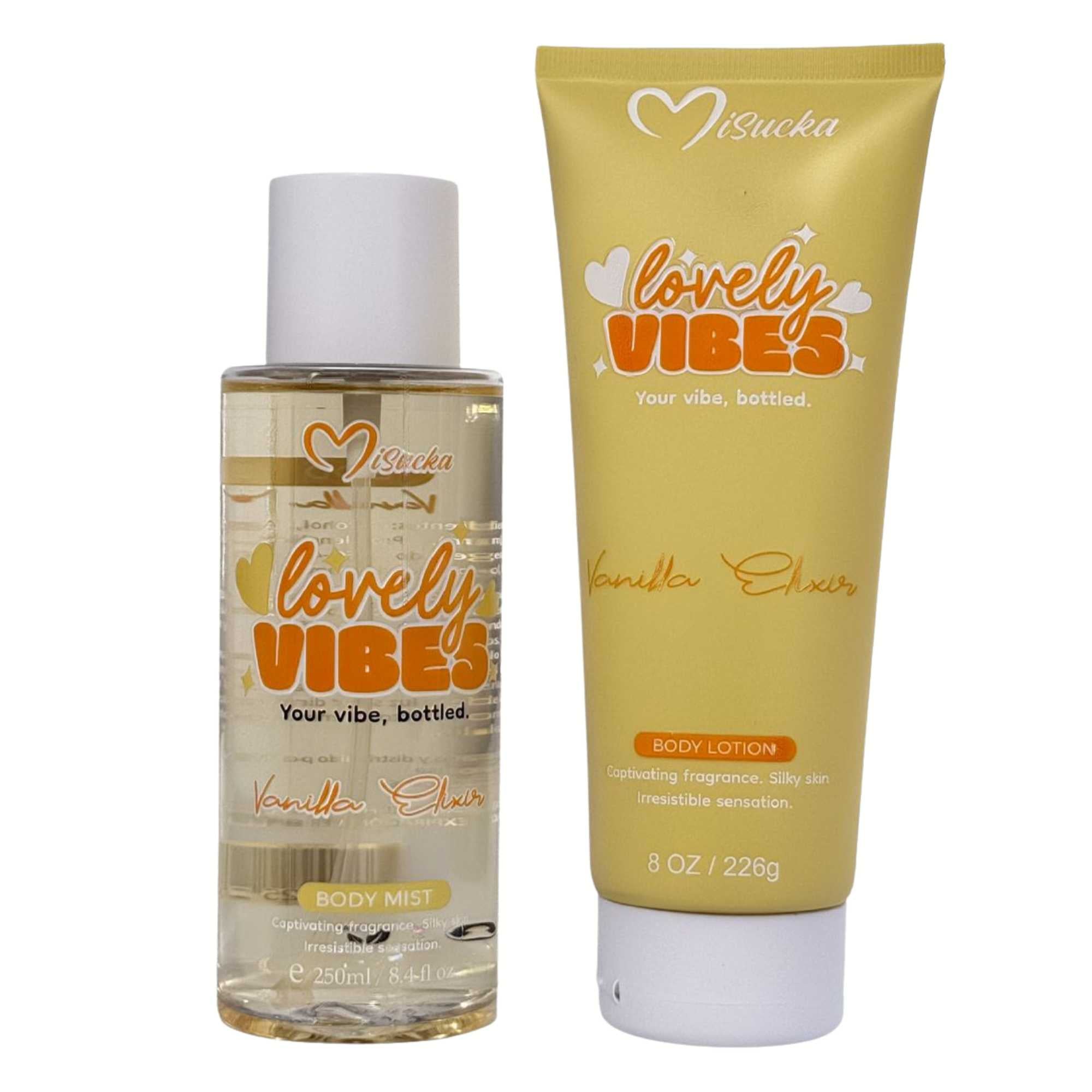 Pack Duo Fragancia + Crema Corporal Lovely Vibes Vanilla Elixir - Misucka