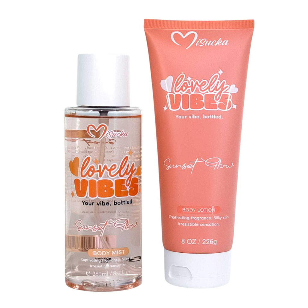 Pack Duo Fragancia + Crema Corporal Lovely Vibes Sunset Glow - Misucka