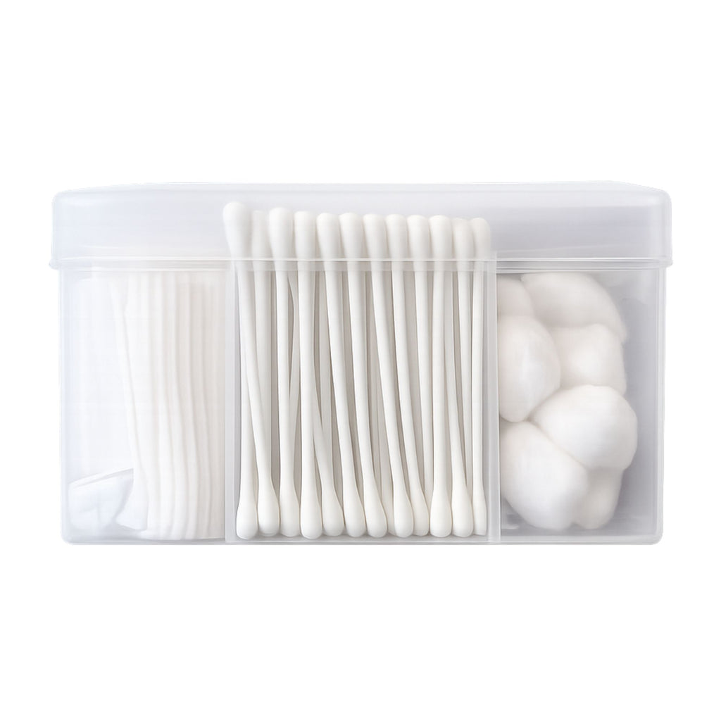 Set Organizador para Algodón, Hisopos y Aplicadores 3 en 1 - AY57