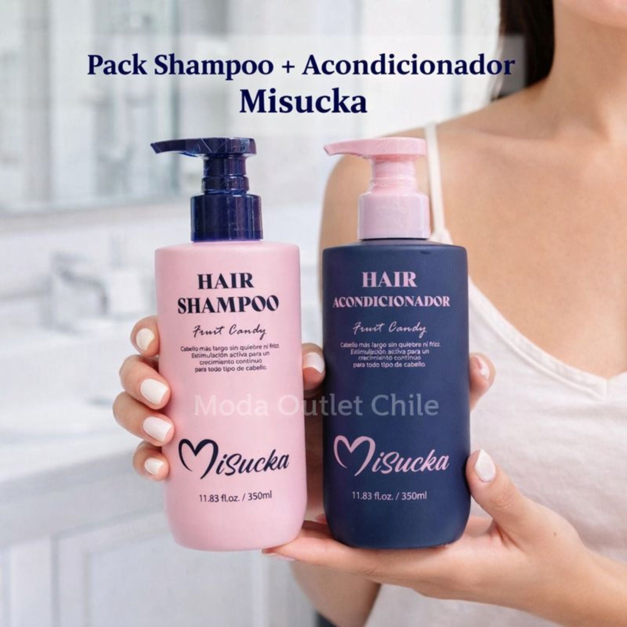 Pack de Shampoo y Acondicionador Misucka Fruit Candy - 350 ML